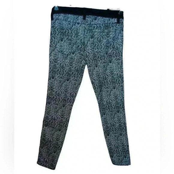 Genetic Denim Shane Black White Jacquard Skinnies - Picture 3 of 6